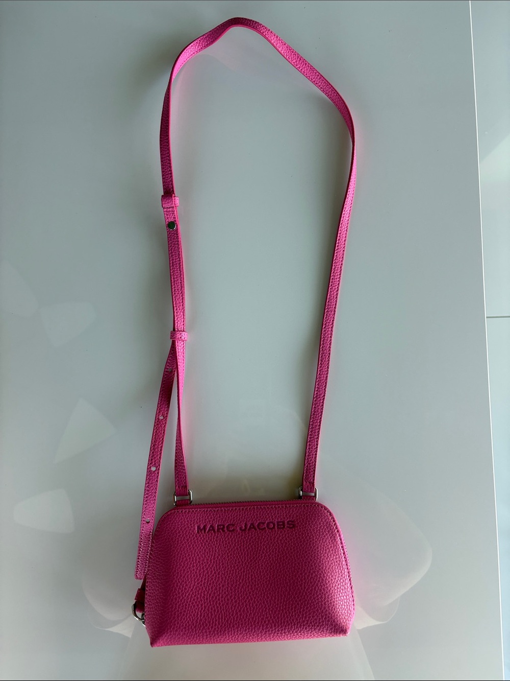 Marc Jacobs Fuchsia Pebbled Leather Crossbody